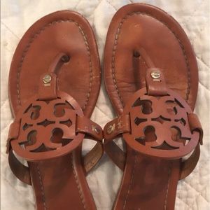 Tory Burch Miller Sandals in Vintage Vachetta